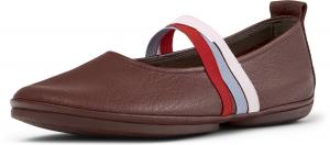 CAMPER Балетки на ремешке 'Right Nina' в цвете Blood Red, Burgundy