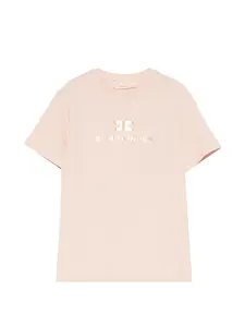 Футболка с логотипом Elisabetta Franchi La Mia Bambina, розовый