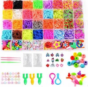 Набор резинок для изготовления детских браслетов, микс цветов. bez marki