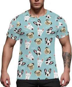 Футболка мужская French Bulldog Bull Terrier Ice Silk Quick Dry