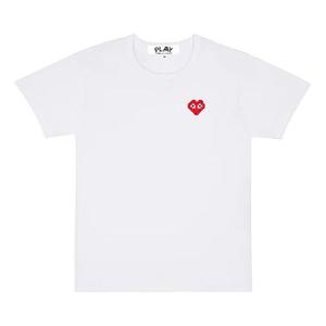Футболка basic invaders t-shirt red emblem 'white' Comme Des Garcons Play, белый