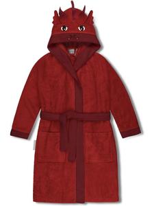 Normani Детский банный халат «Малия» из органического хлопка, красный/драконий