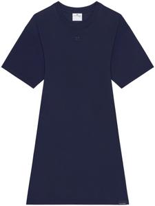 Courrèges платье-футболка мини, синий