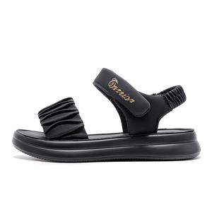 Нескользящие, легкие, амортизирующие, низкие сандалии для детей WARRIOR, черный