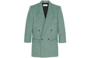 Деловой костюм женский, цвет морской волны Saint Laurent