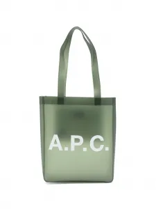 Сумка-тоут Lou с логотипом A.P.C., зеленый