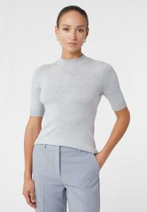 Футболка comma MODERNER MIT VERLÄNGERTEM KURZARM, Grau/Light Grey