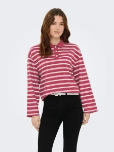 Рубашка-Поло с рисунком в виде линий Jdy, Chocolate Truffle