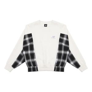 Топ повседневный топ с круглым вырезом и цветными блоками New Balance, белый