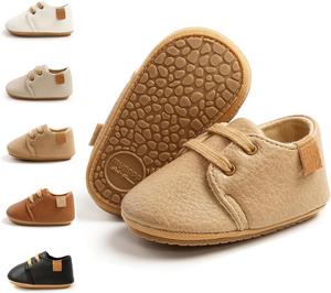 Пинетки Meckior для новорожденных, универсальные для девочек и мальчиков, бархатные, с резиновой противоскользящей подошвой, утепленные флисом, теплые зимние ботиночки для малышей, первые шаги, B01/Khaki
