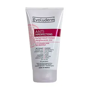 Очиститель 2 в 1 Anti Imperfections 2 En 1 Nettoyant Masque Evoluderm, 150 ml