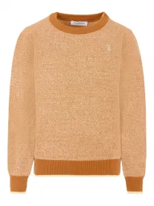 Свитер с круглым вырезом TRUSSARDI JUNIOR, оранжевый