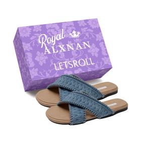 Alxnan Скользоустойчивые шлепанцы женские синие с коробкой, цвет Blue+Box