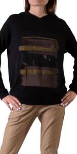 Толстовка Maya Knit с длинными рукавами черного цвета Gigi Moda, черный