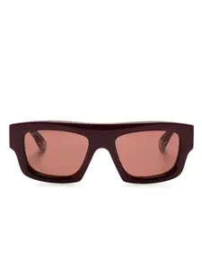 Очки в прямоугольной оправе Gucci Eyewear, красный