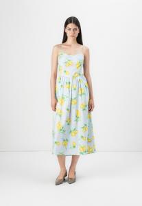 Платье GAP Day dress, Blue/Yellow/Blue
