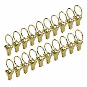 Кольцевой зажим Liedeco, (комплект, 20 шт.), для комплекта натяжения каната, цвет messingfarben