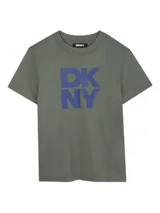 Футболка с логотипом Dkny Kids, зеленый