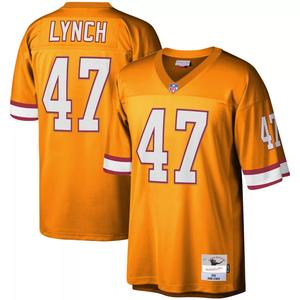 Мужская футболка Mitchell & Ness John Lynch Orange Tampa Bay Buccaneers Legacy Replica Джерси