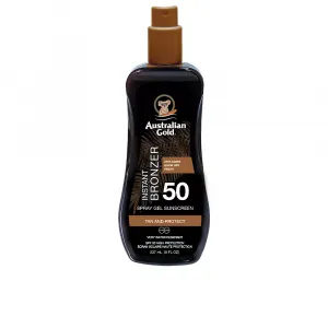 Солнцезащитный крем Sunscreen Spf50 Spray Gel With Instant Bronzer Australian Gold, 237 мл