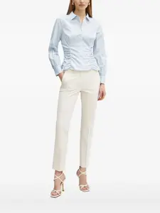 Полосатая рубашка с присборенной талией GUESS USA, синий