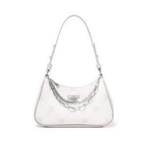 Dickies Плечевая сумка из ПВХ через плечо повседневная женская бежевая абрикосовая серая молочная, Clothing Sets (Gray+Chain Clothing Sets)