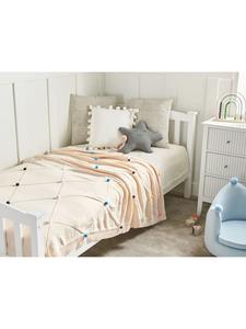 Beliani Мягкое одеяло GAIDAR бежевого/разноцветного цвета - (Ш) 130 x (Д) 170 см