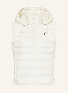 Стеганый жилет со съемным капюшоном Polo Ralph Lauren, бежевый