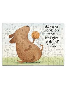 Mr. & Mrs. Panda Дизайн печенья в виде собачки-головоломки с надписью белым цветом