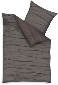 Двустороннее постельное белье коричневое 1x 155x220 см + 1x 80x80 см Kaeppel