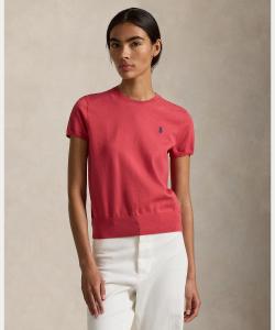 Свитер с коротким рукавом и круглым вырезом Polo Ralph Lauren, цвет 600 Red