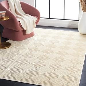 Ковер SAFAVIEH, 161 x 229 см, Paradise Collection, Beige & Beige, современный дизайн из вискозы, идеально подходит для помещений с высокой проходимостью в гостиной, спальне (PAR161-1440)