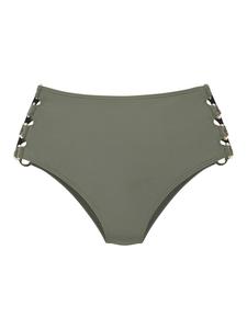 Плавки бикини с высокой талией оливкового цвета LASCANA