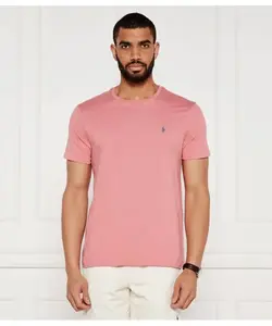 Футболка Slim fit Polo Ralph Lauren, розовый