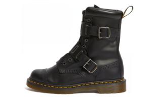 Ботинки Dr.Martens Quynn Smooth Leather Buckle Lace Up Boots 'Black'