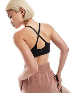 Спортивный бюстгальтер Adidas Training All Me с легкой поддержкой черного цвета Adidas Performance