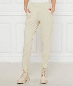 Спортивные штаны женские Aeronautica Militare короткие на резинке, светло-бежевый