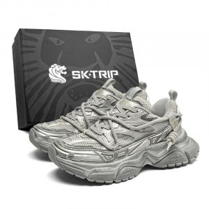 SK.TRIP Кроссовки серии Crossbow с арбалетом и луком, 5 амортизирующих износостойких низких массивных мужских кроссовок на платформе, шампань золото, цвет Champagne Gold