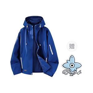 Куртка Unisex Hooded Moderate Others WARRIOR, синий[free diy badge]