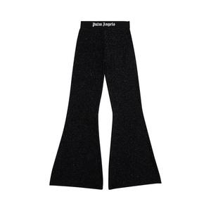 Брюки Palm Angels Logo Tape Lurex Pants Black/Black, черный