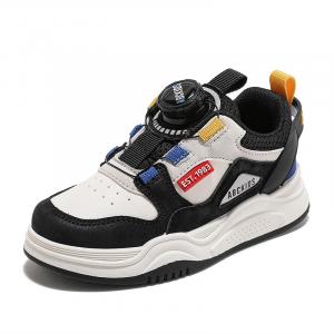 ABC KIDS Детские кроссовки для скейтбординга с низкой амортизацией, износостойкие, белые, черные