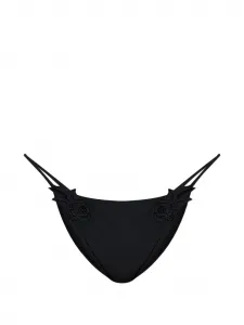 Плавки-бикини Greta с вышивкой в виде цветов Cult Gaia, черный