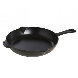 Сковорода чугунная с носиком Staub, 30 см, черный