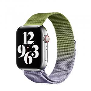 IBOANN Часы Strap Apple Compatibility Metal, Light Purple Green