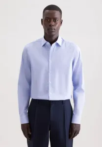 Рубашка делового цвета с розовой отделкой Seidensticker, Blue