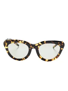 Солнцезащитные очки Brook в оправе черепаховой расцветки Megane and Me, коричневый