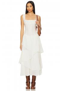 X Более всего свободное миди-платье в моих мечтах от Free People, ivory