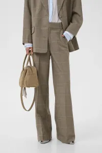 Широкие ноги Gestuz, Pale Khaki Check