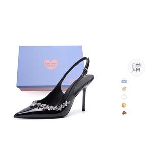 Xingdiman Тонкие каблуки на шпильке 9 см женские в подарочной упаковке - черные [с коробкой], цвет Black [Box Included]