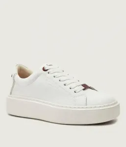 Кожаные кроссовки LONDON HIGH WOMAN Alexander Smith, белый